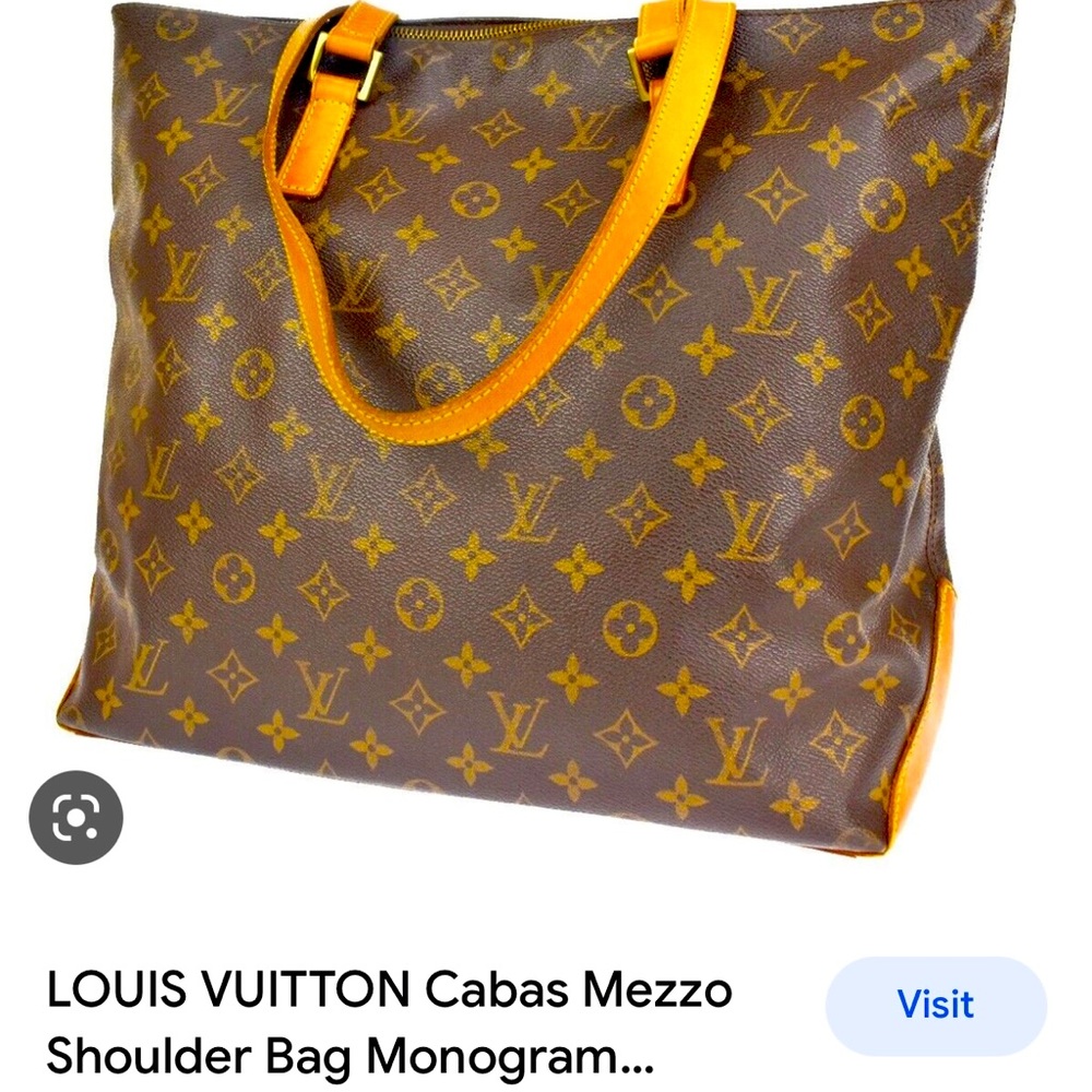 Louis Vuitton Cabas Mezzo Monogram Shoulder Bag.